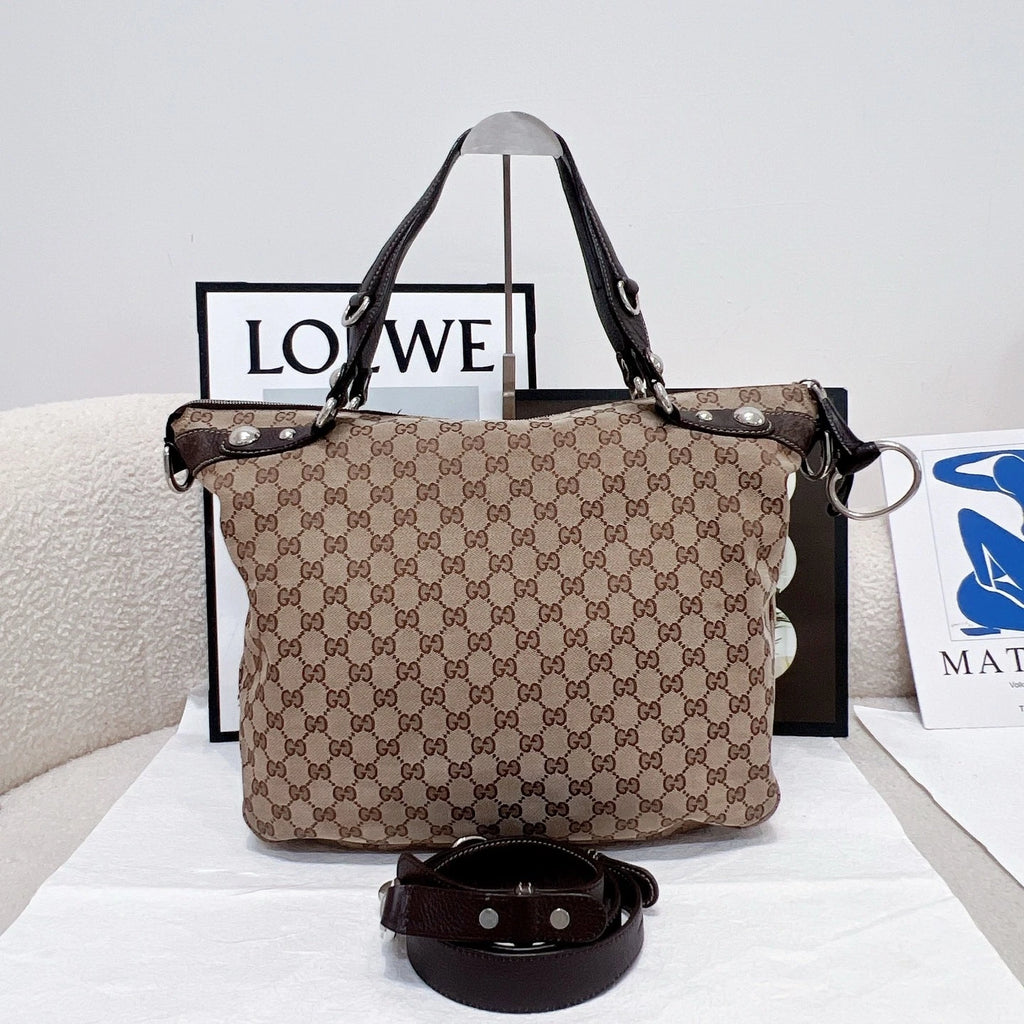 Gucci Vintage Monogram Canvas Shoulder Crossbody For Women