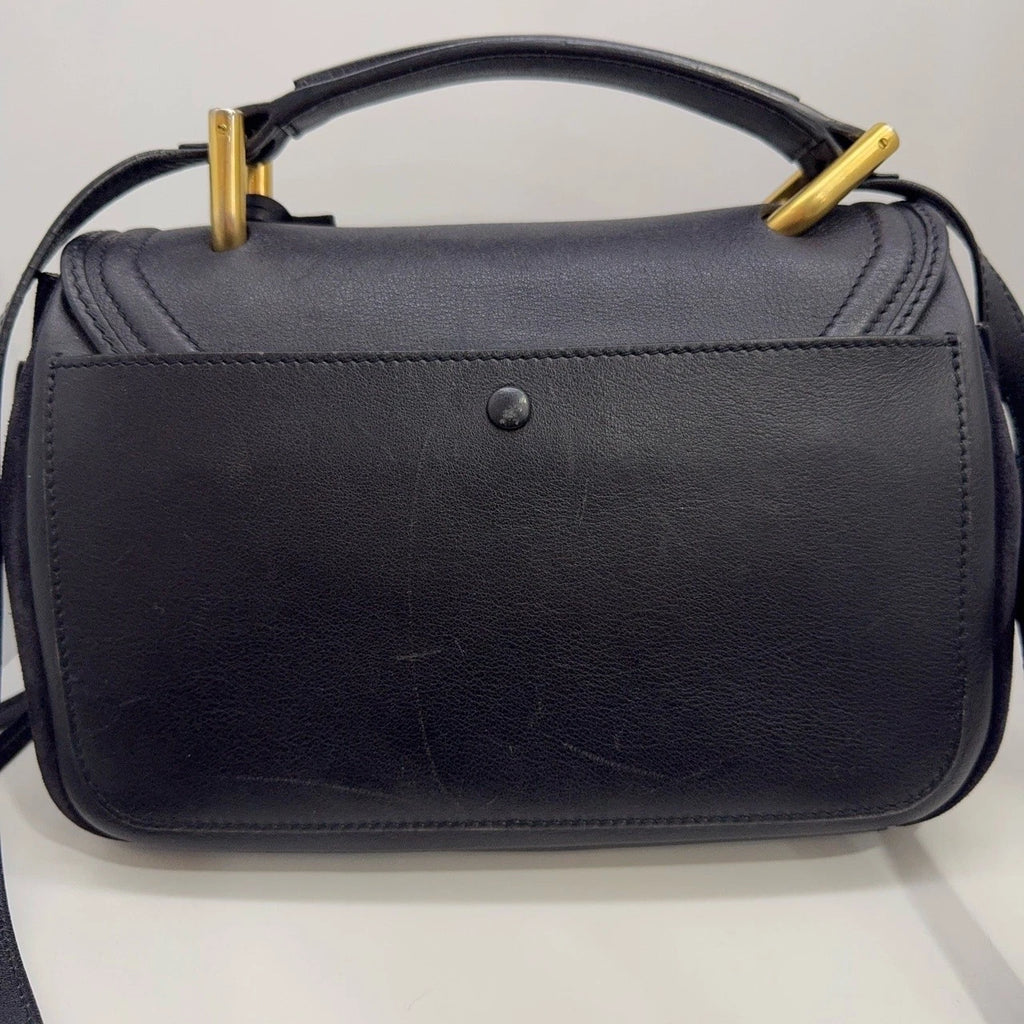 Chloe Black Leather Handbag Shoulder Crossbody Bag For Women