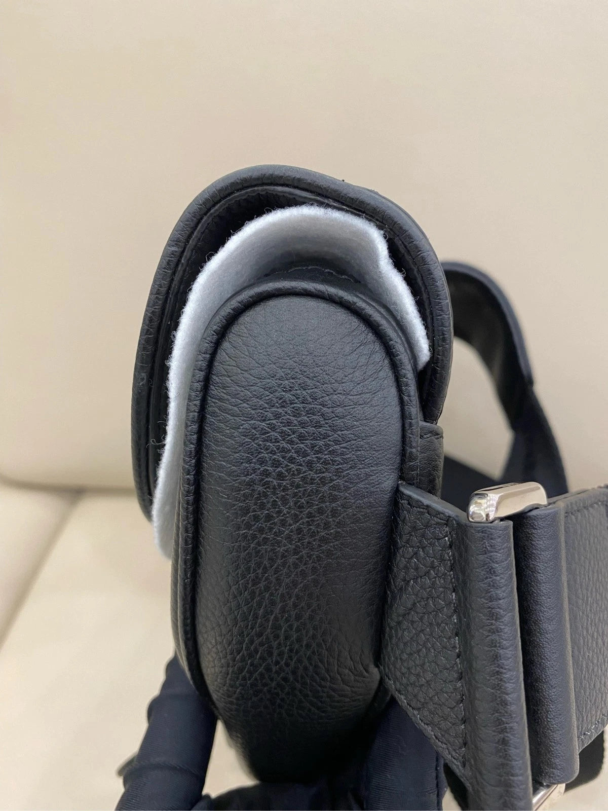Dior Medium Saddle Black Calfskin Shoulder Bag For Women