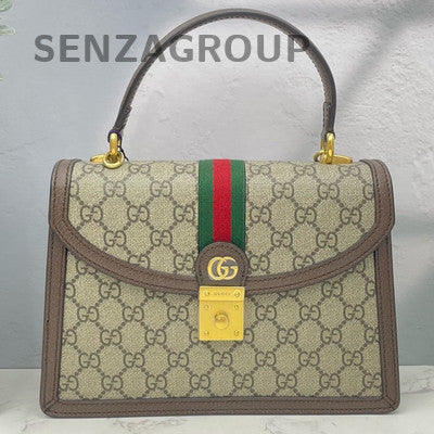Gucci Ophidia GG Messenger Bag Shoulder Crossbody Gold Buckle Women Classic