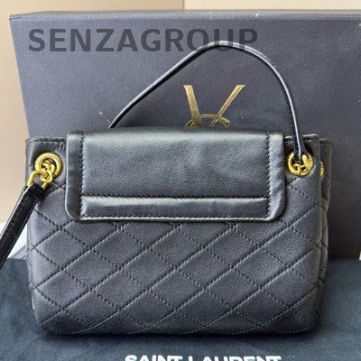 Italian Nolita Mini Black Gold Shoulder Crossbody Bag Women's Fashion Classic