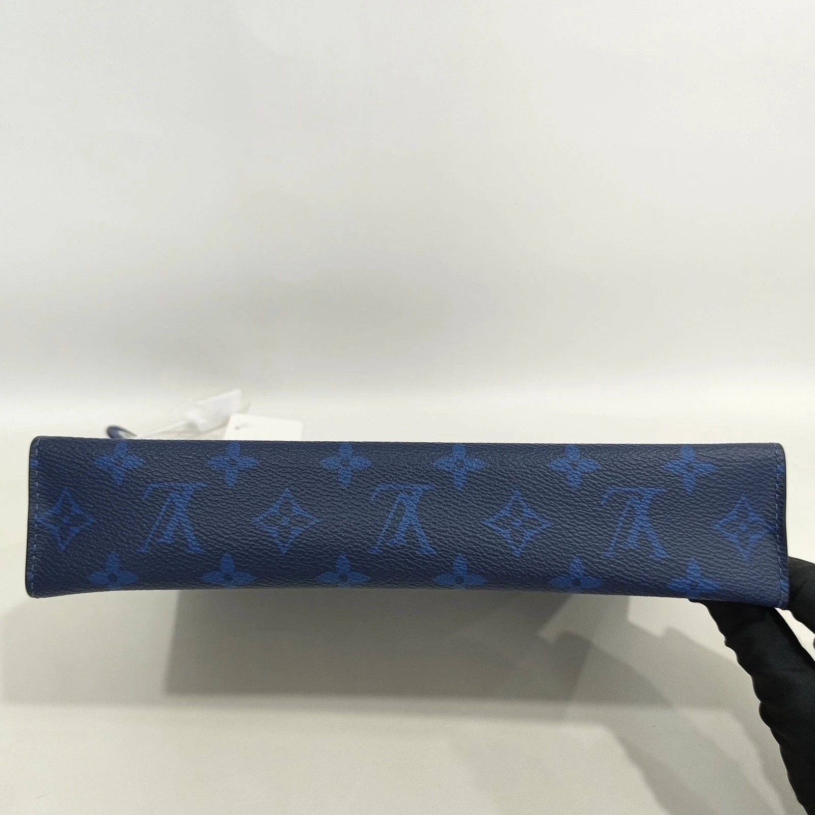 Louis Vuitton Blue Monogram Canvas Clutch Toiletry Pouch