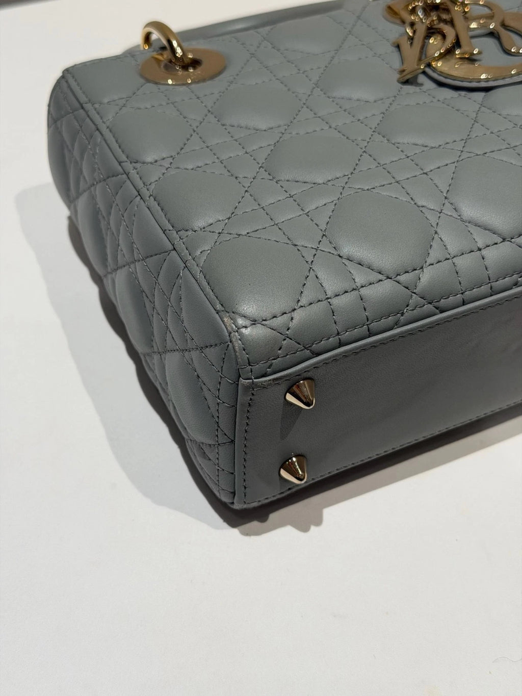 Christian Dior Lady Dior 2Ways Top Handle Bag Crossbody Women Dior Cannage