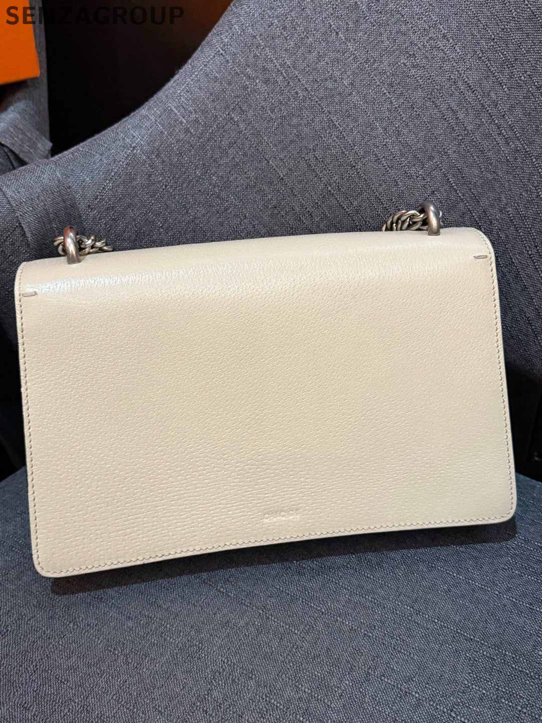Gucci Dionysus Medium Leather Chain Shoulder Bag Silver Women's Classic