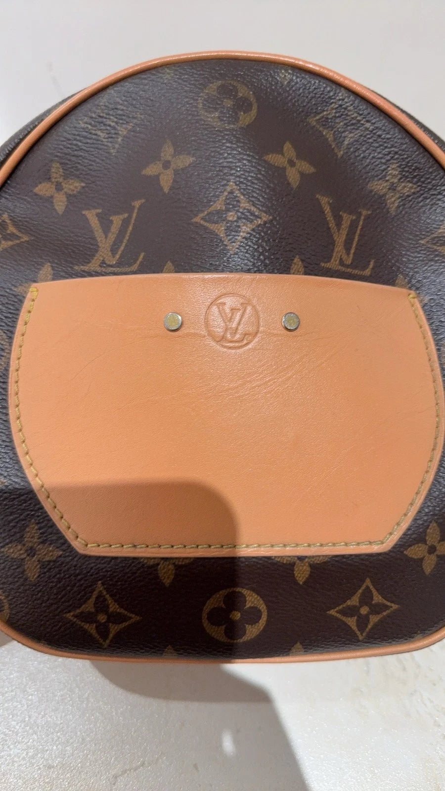 Louis Vuitton Brown Monogram Canvas Round Shoulder Crossbody Women