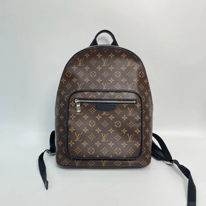 Louis Vuitton Monogram Black Calfskin Josh Backpack For Women