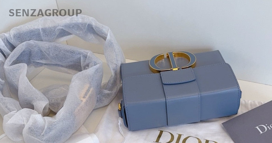 Christian Dior Montaigne Box Haze blue Shoulder bag Almost Brand NEW