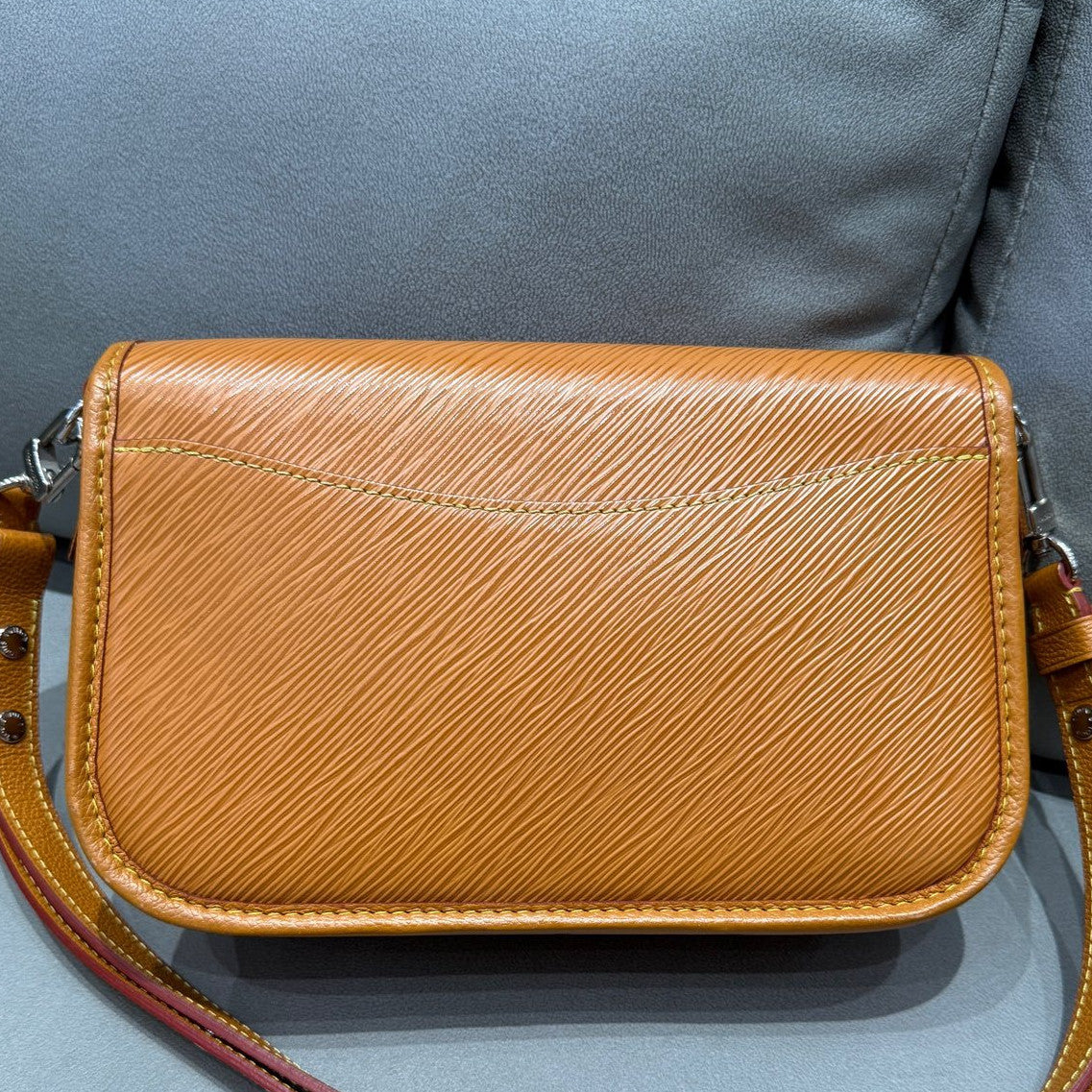 Louis Vuitton Monogram Vernis Fendi Baguette Orange Silver Clasp