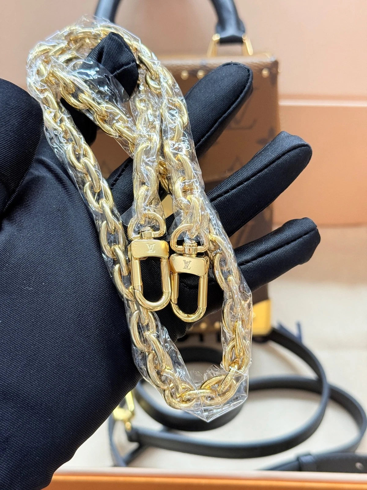Louis Vuitton Leather Camera Box Crossbody Bag For Women