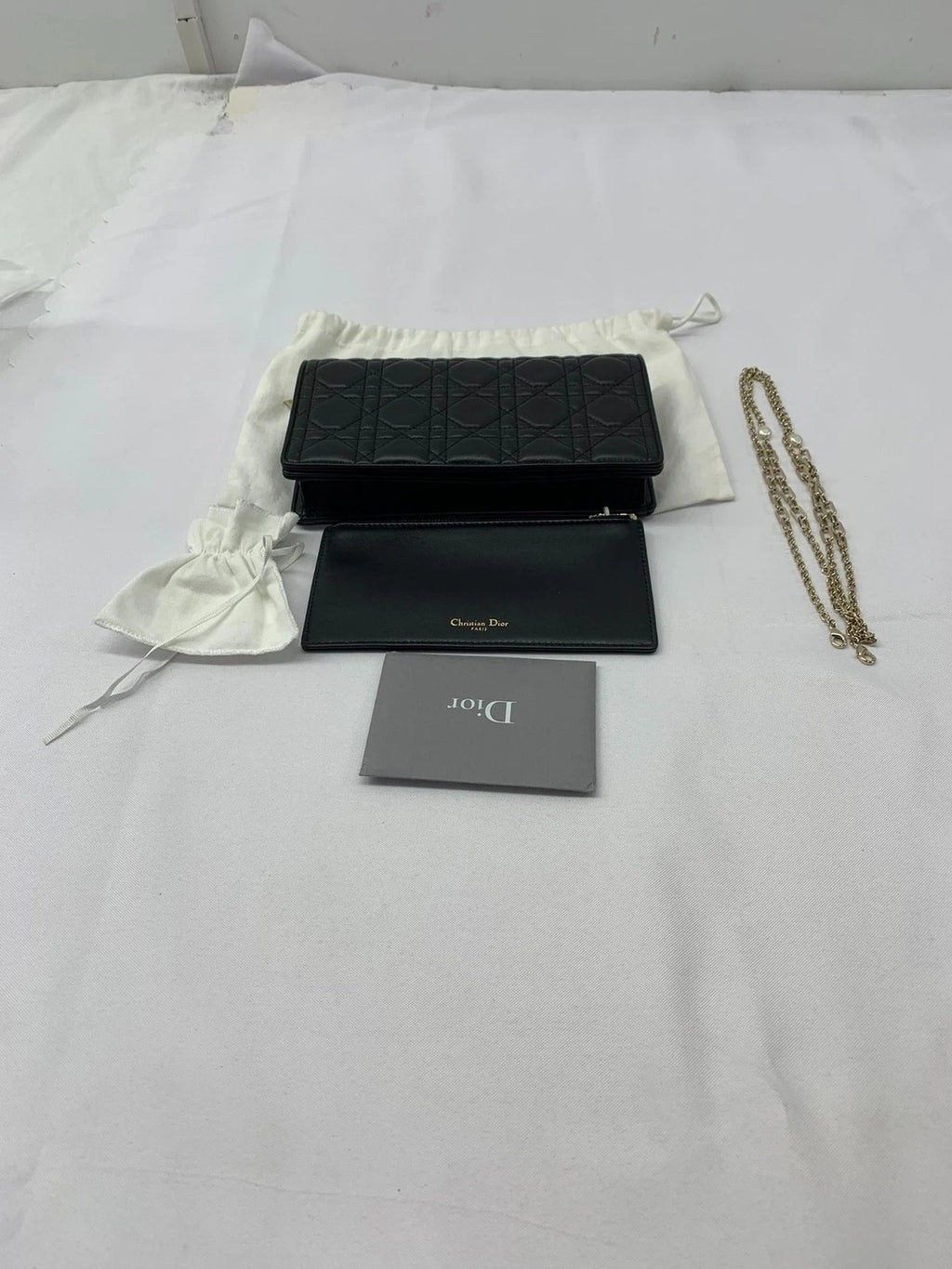 Dior Lady Dior Shoulder Bag Chain Bag Excellent