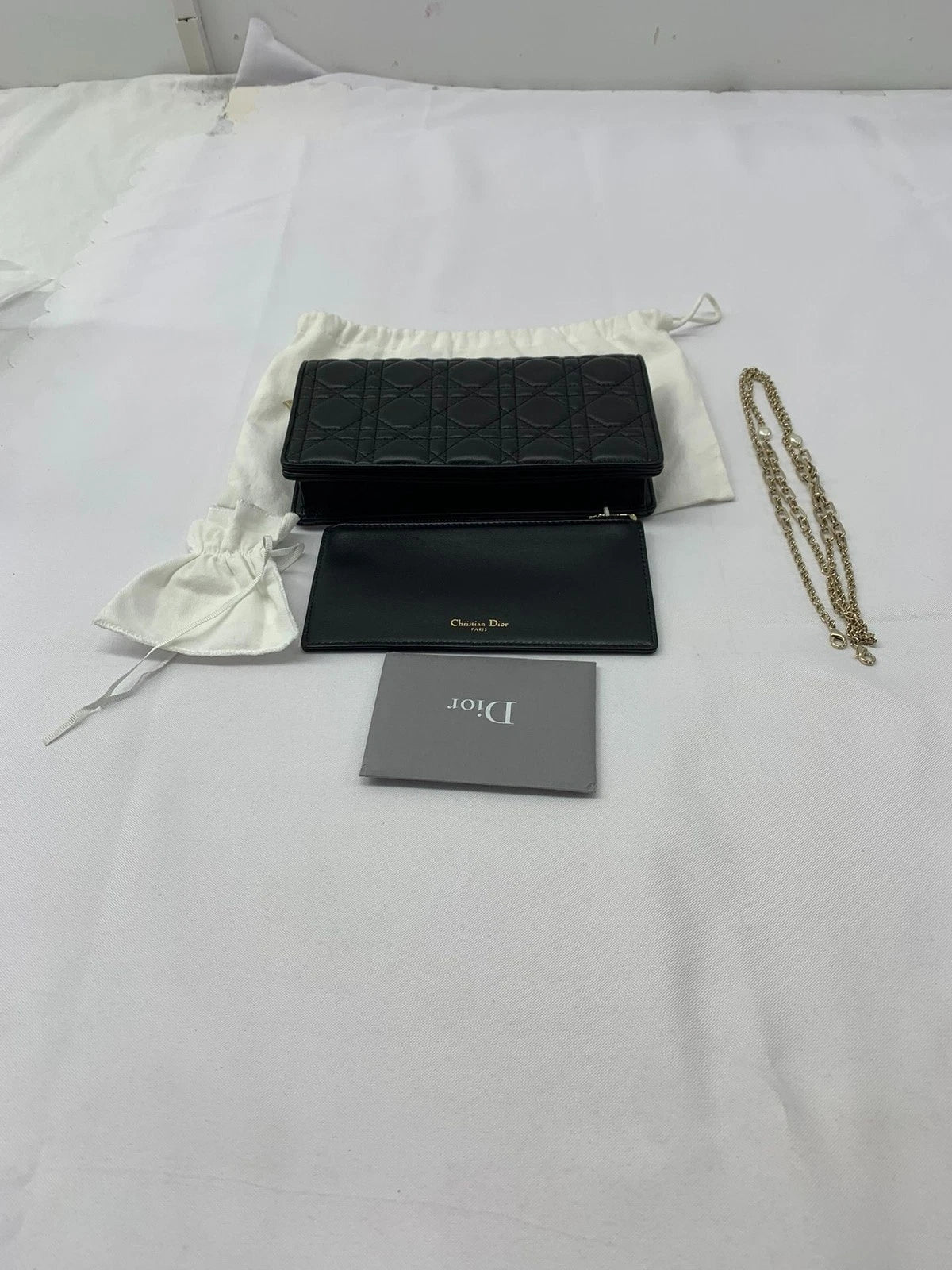 Dior Lady Dior Shoulder Bag Chain Bag Excellent