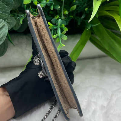 Gucci Dionysus Mini Chain Shoulder Crossbody Bag Brown Silver Hardware
