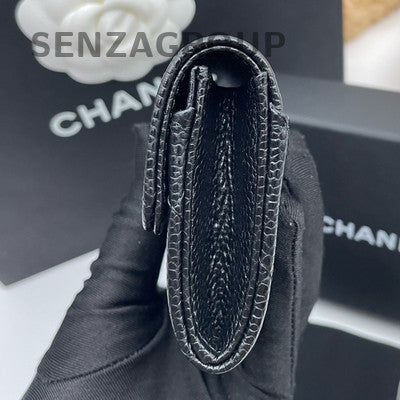 Chanel Quilted Black Gold Wallet on Chain WOC Classic Women's Bag