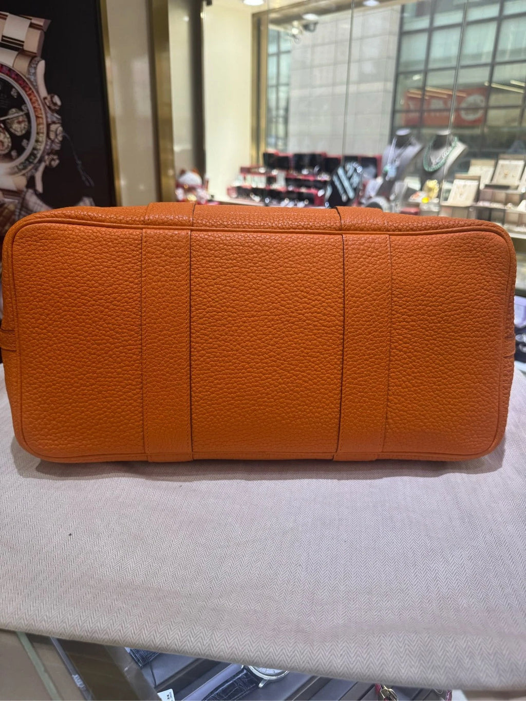 Hermes Orange Garden Party 36 Handbag Tote For Women