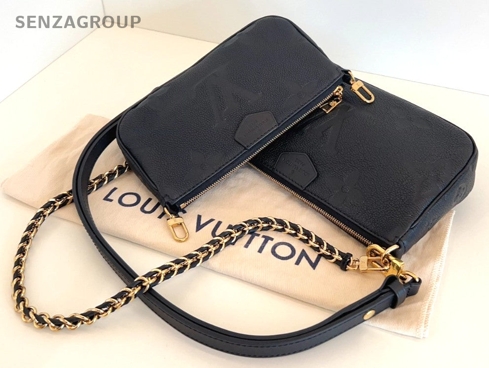 Louis Vuitton MULTIPOCHETTE Monogram Empreinte Shoulder bag Women Black