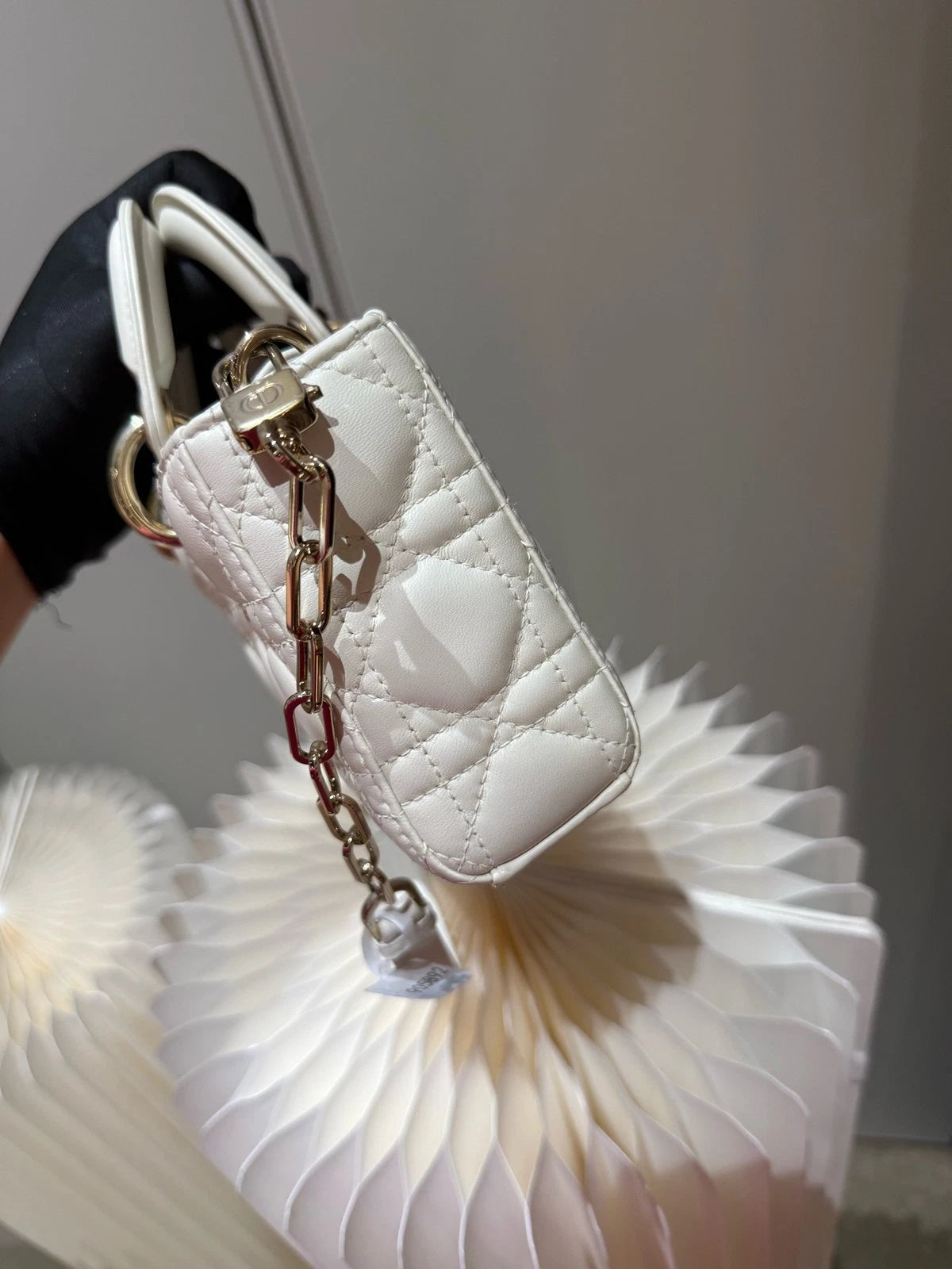 New Dior Djoy Small Calfskin White Shoulder Crossbody Bag For Women