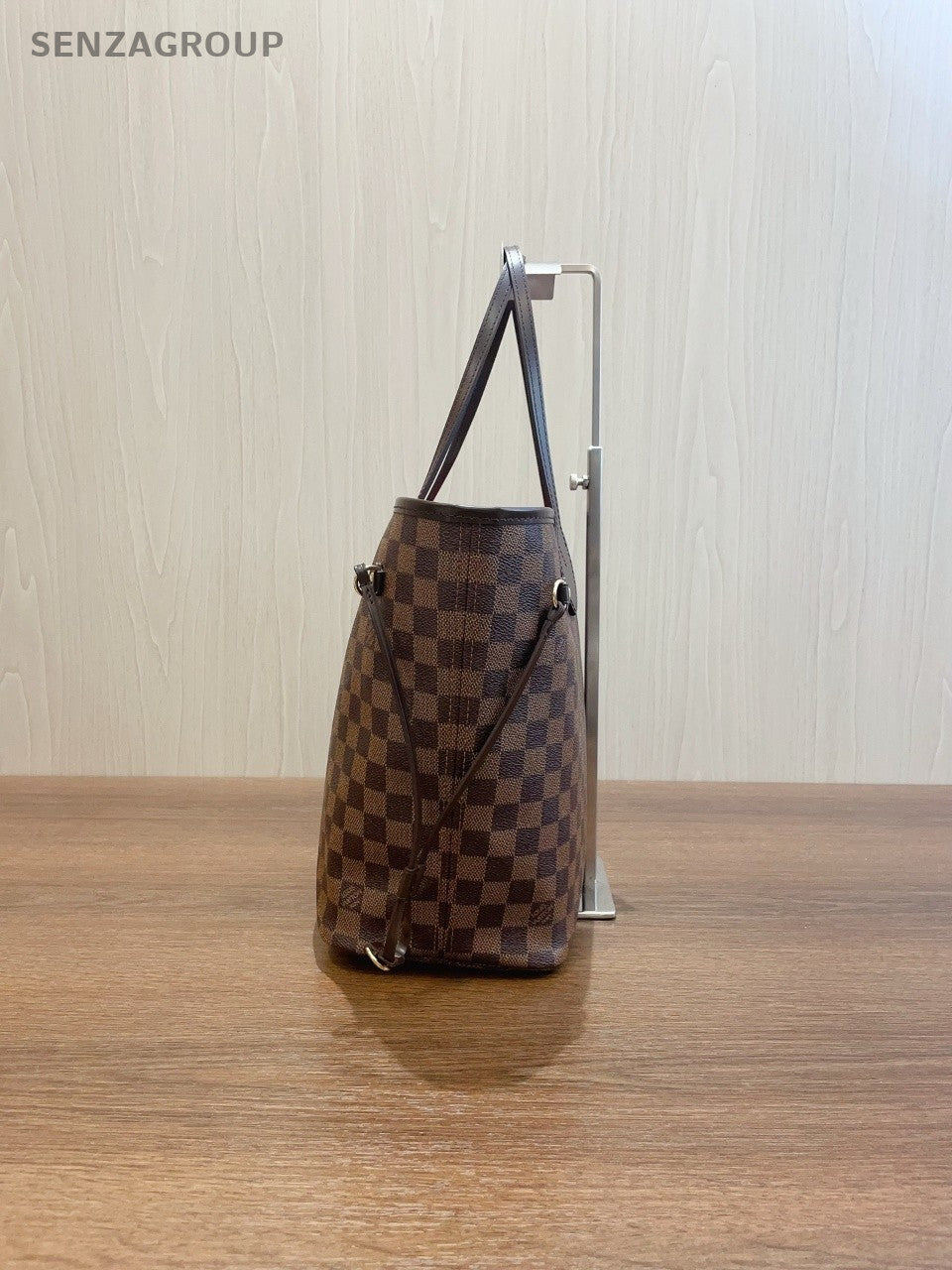 SJ0001 Neverfull MM damier ebene with pouch