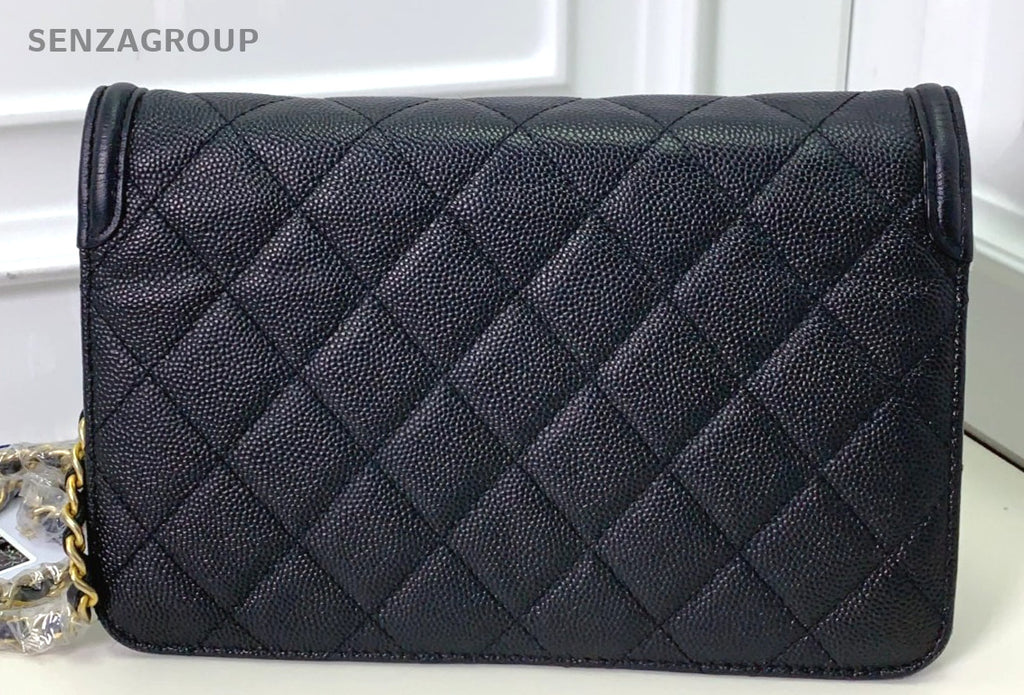 CHANEL CC Woc Chain Calfskin Shoulder bag Crossbody Women Black