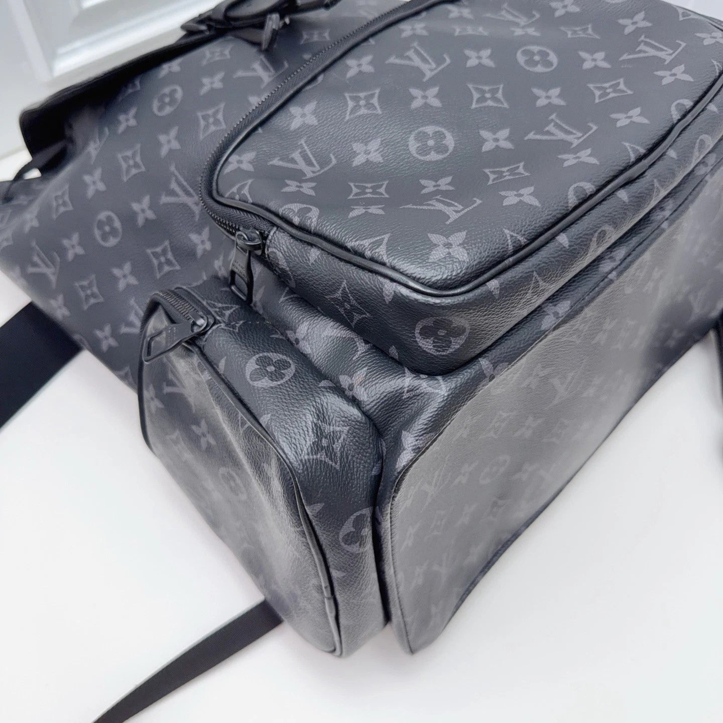 Louis Vuitton Black Monogram Eclipse Men's Backpack Classic
