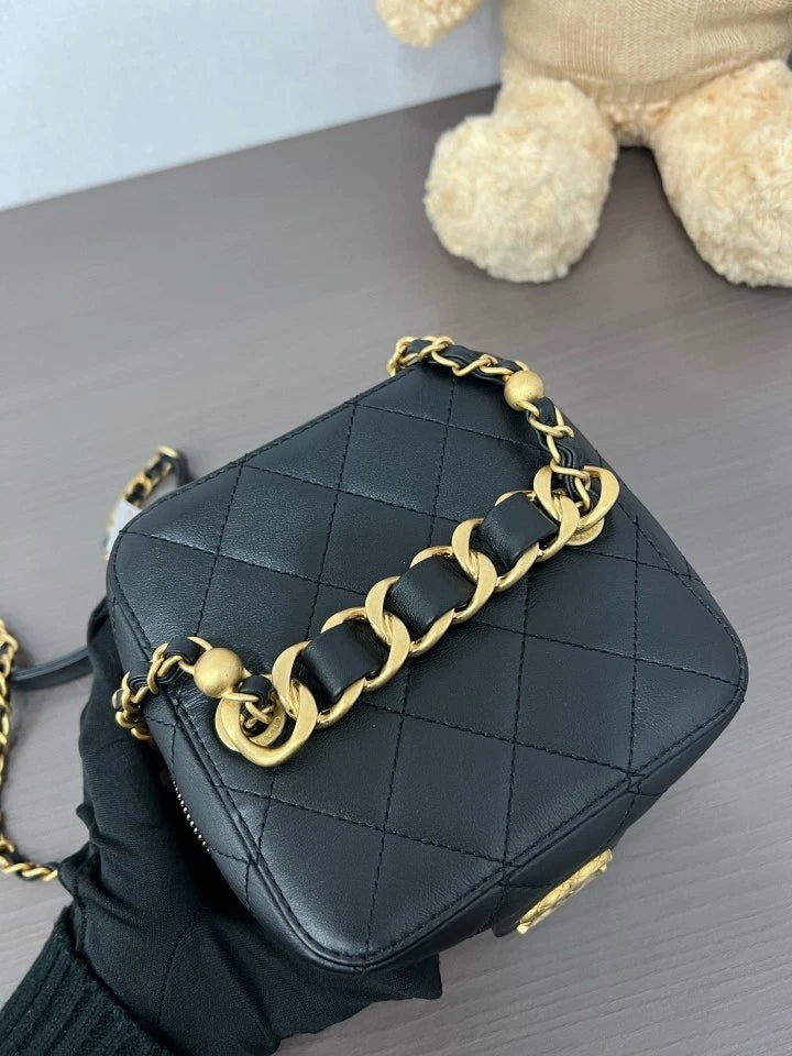 Authentic CHANEL Women's Leather Mini Crossbody Bag