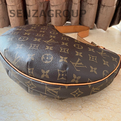 Louis Vuitton Monogram Hobo Bag Brown Vintage Medium Shoulder Bag Women