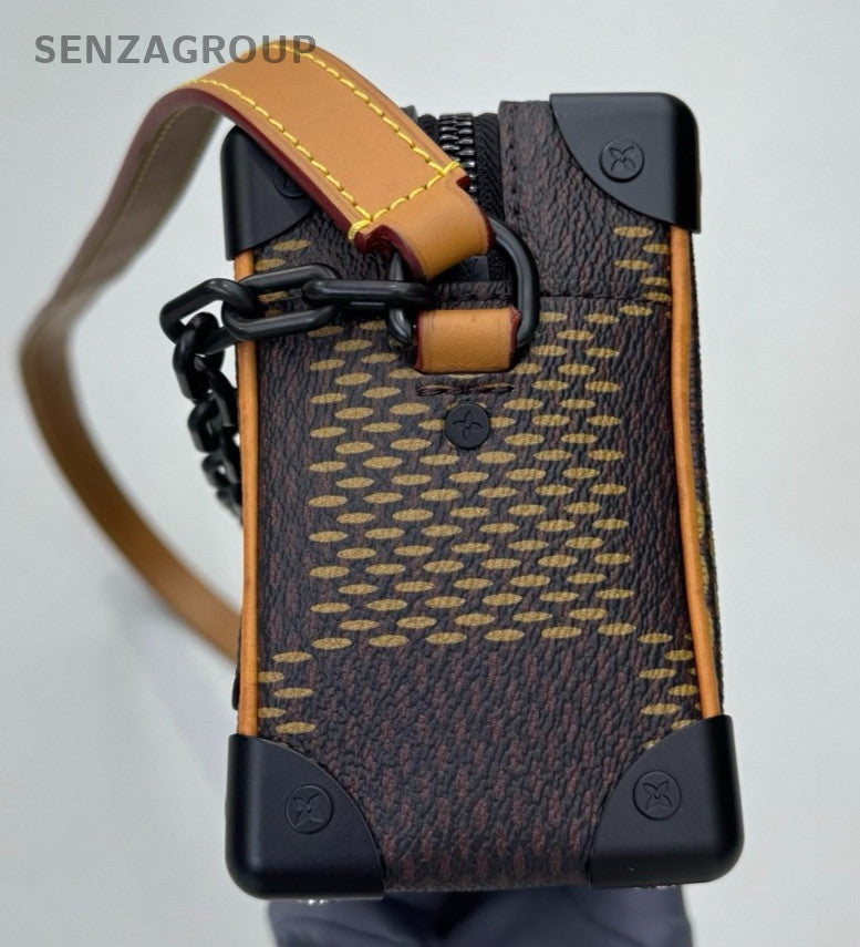 Louis Vuitton Nigo Soft Trunk Mini Monogram Shoulder Bag Crossbody Women Classic