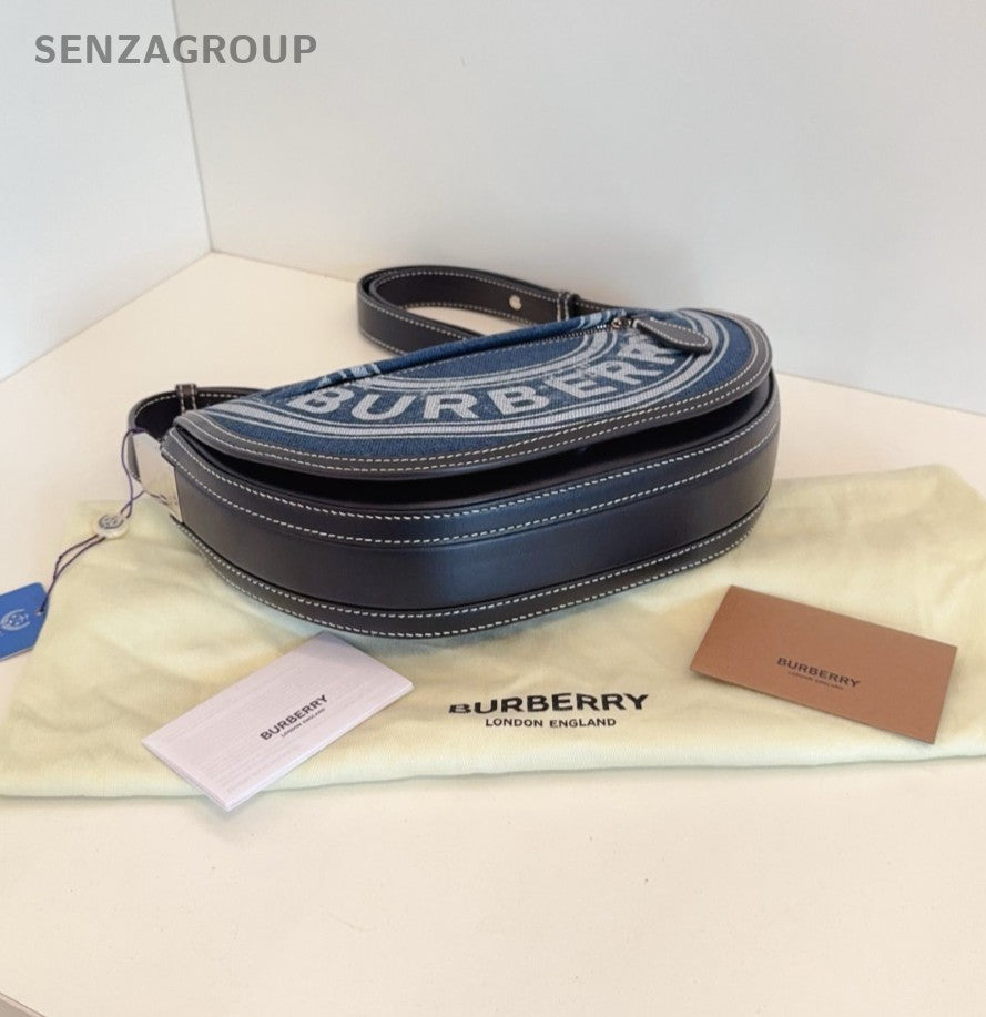 Burberry Olympia PM Denim Shoulder bag Blue
