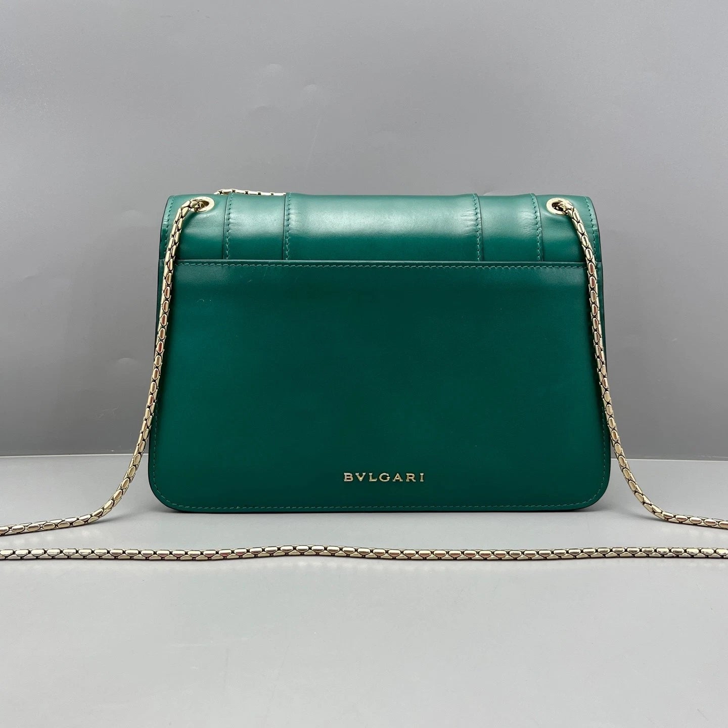 Bvlgari Medium Serpenti Shoulder Bag Green For Women