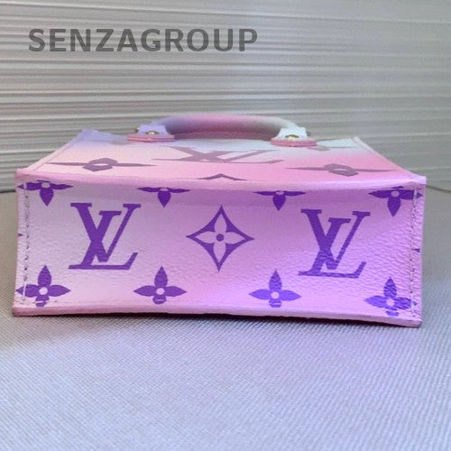 Louis Vuitton Colorful gradient color Petit Sac Plat Sunrise Paste Crossbody