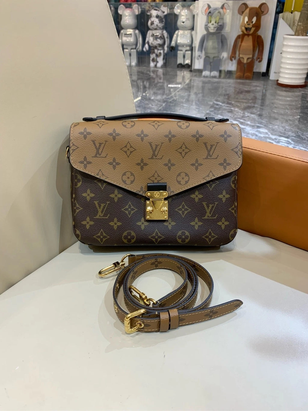 Louis Vuitton Canvas Colorblock Messenger Bag For Women