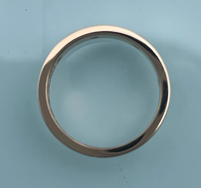 Cartier love Narrow Band Ring 18K Rose Gold 8 diamonds EU50/US5.25