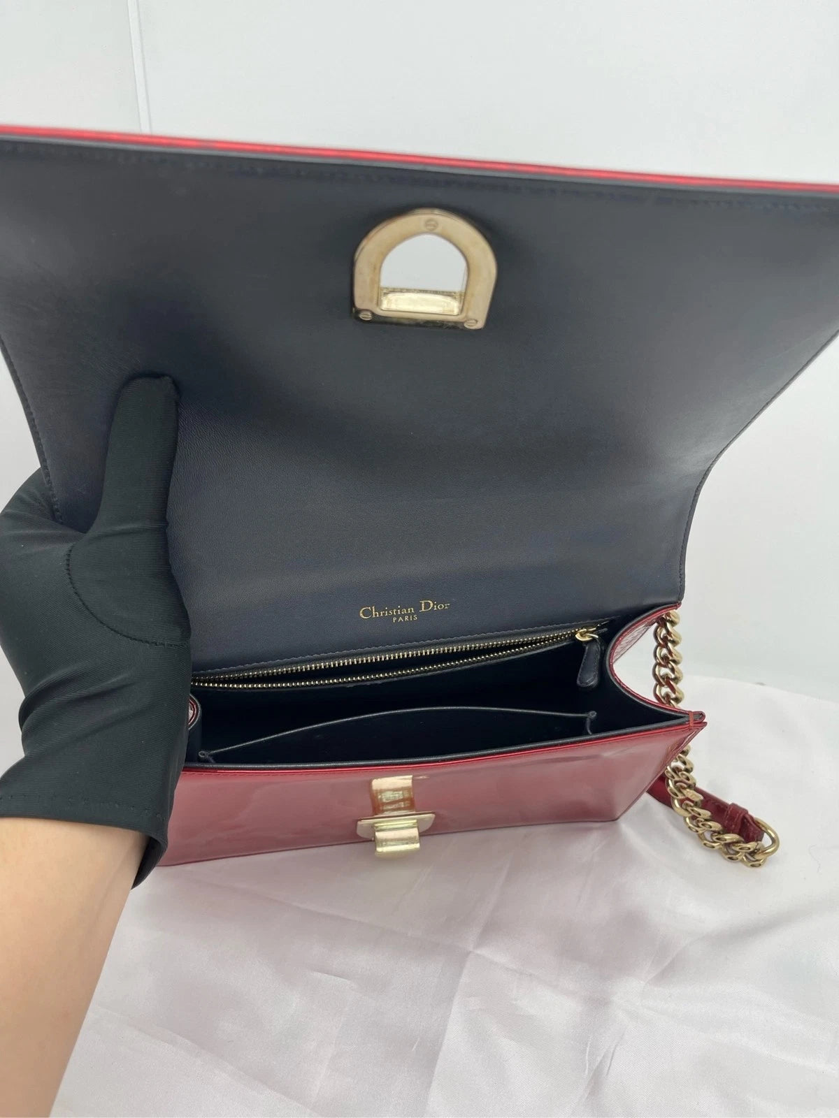 Dior Chain Red Shoulder Bag For Women