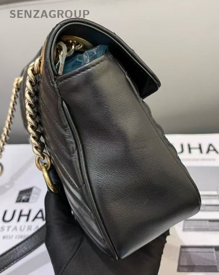 Gucci Marmont26 Shoulder Crossbody Bag Women Balck