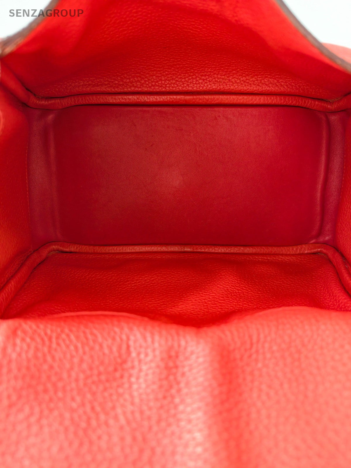 Hermes Lindy Calfskin Shoulder Bag Pink Silver Used Women Designer Classic