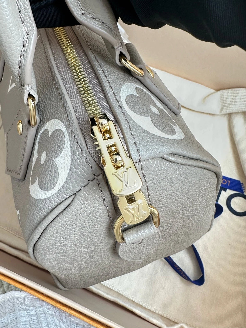 Louis Vuitton Speedy20 Gray Top Handle Excellent