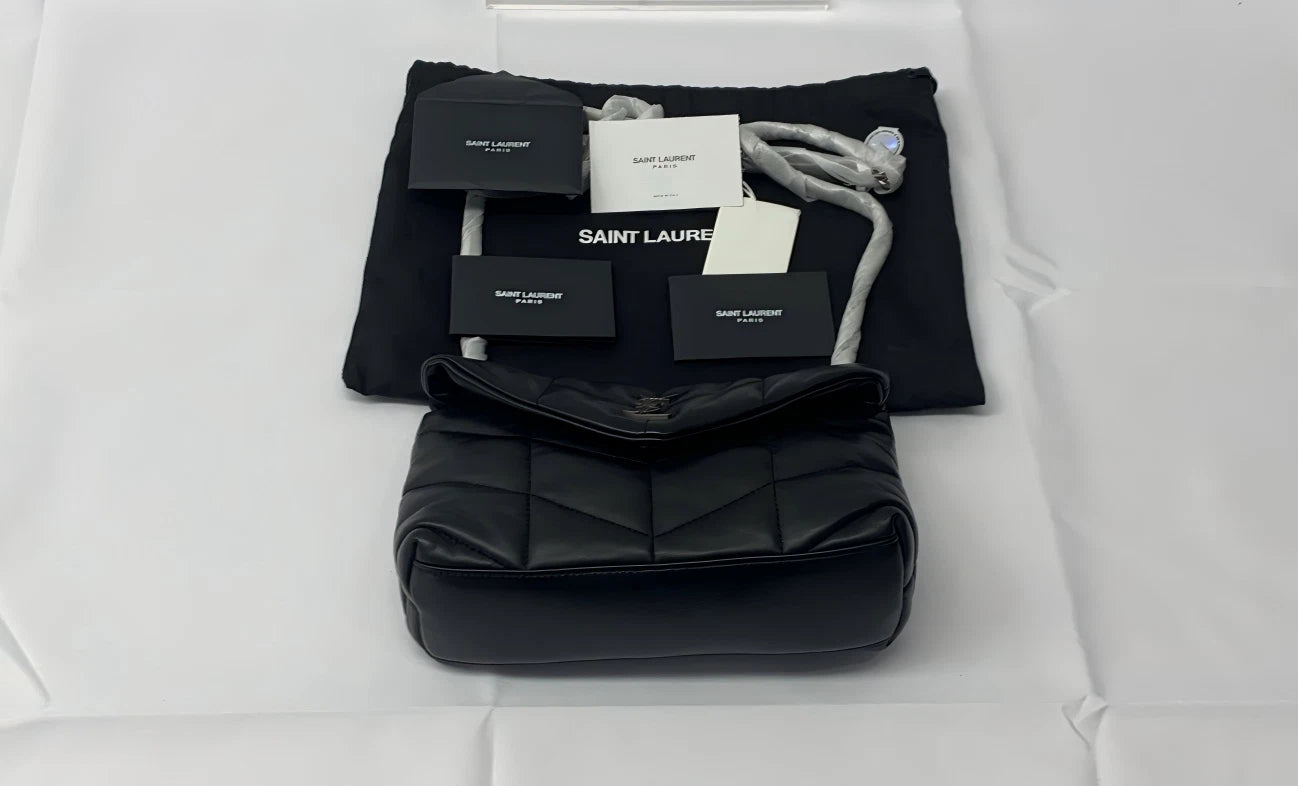 Saint Laurent Puffer Quilted Shoulder Bag For Women