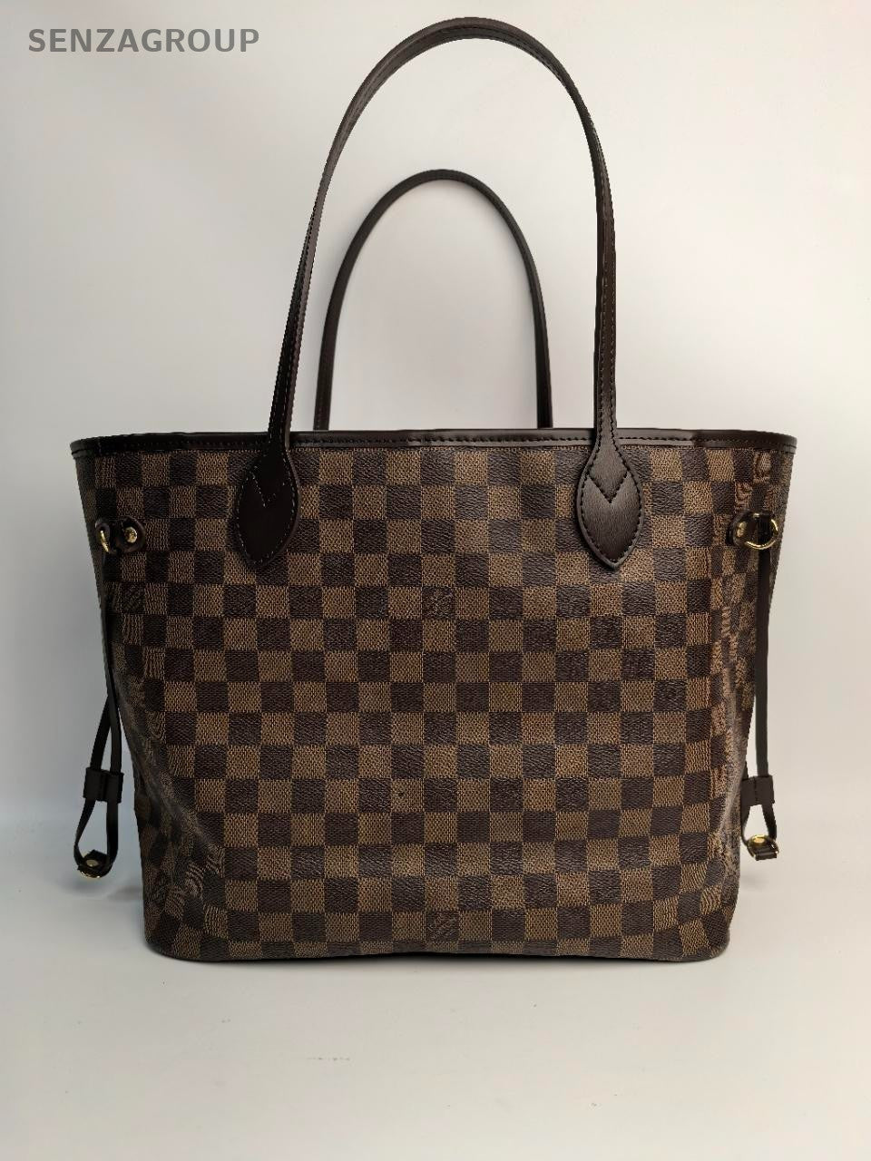 SJ0001 Louis Vuitton canvas Tote Bags neverfull mm size damier red capacity