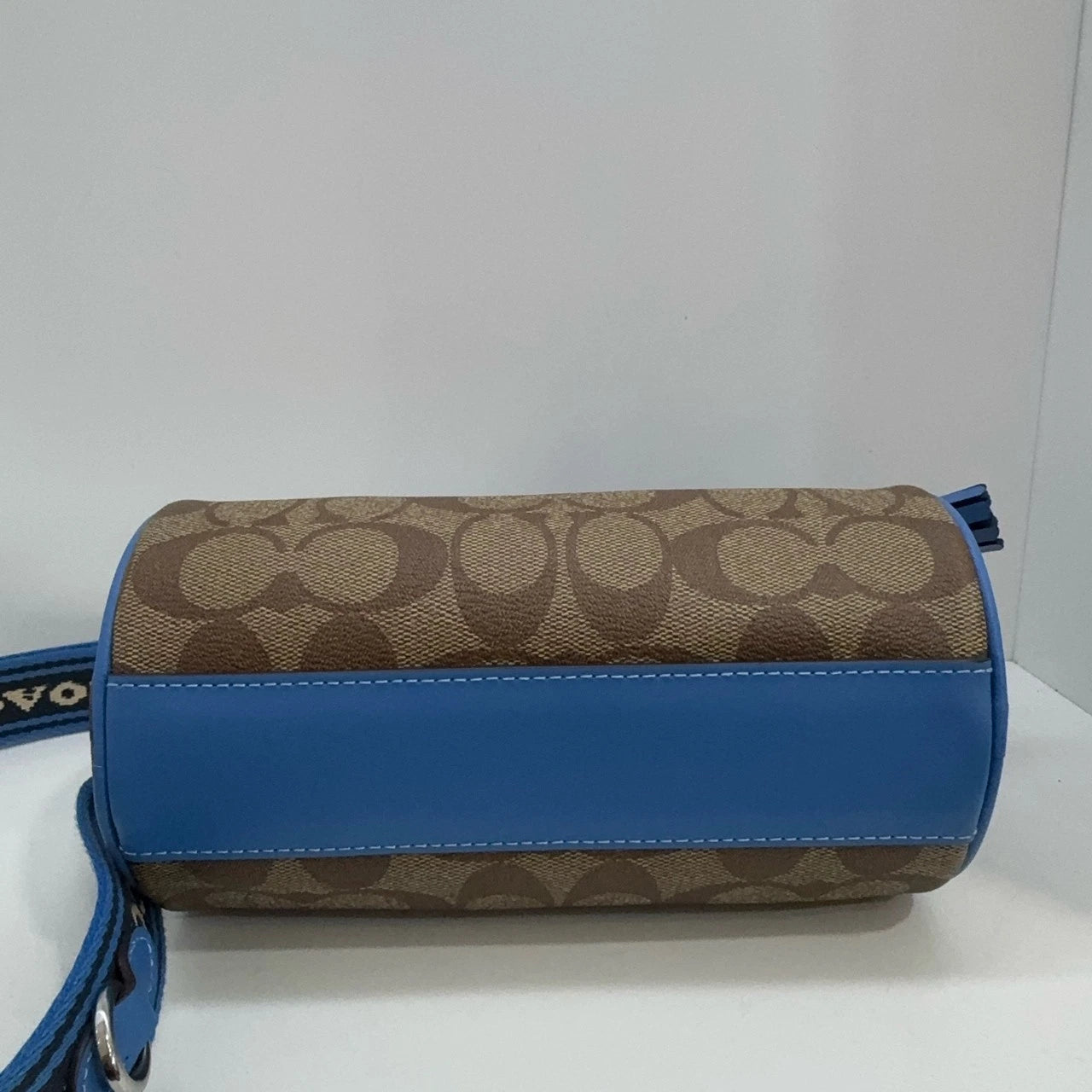 Coach Lacey 19 PVC Logo Printed Boston Crossbody Handbag For Women