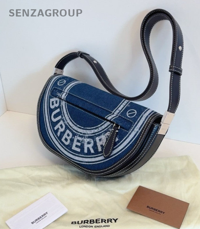 Burberry Olympia PM Denim Shoulder bag Blue