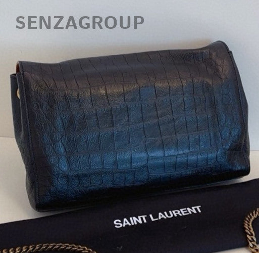 YSL Saint Laurent Kate Double-sided design Alligator pattern Shoulder bag Chain