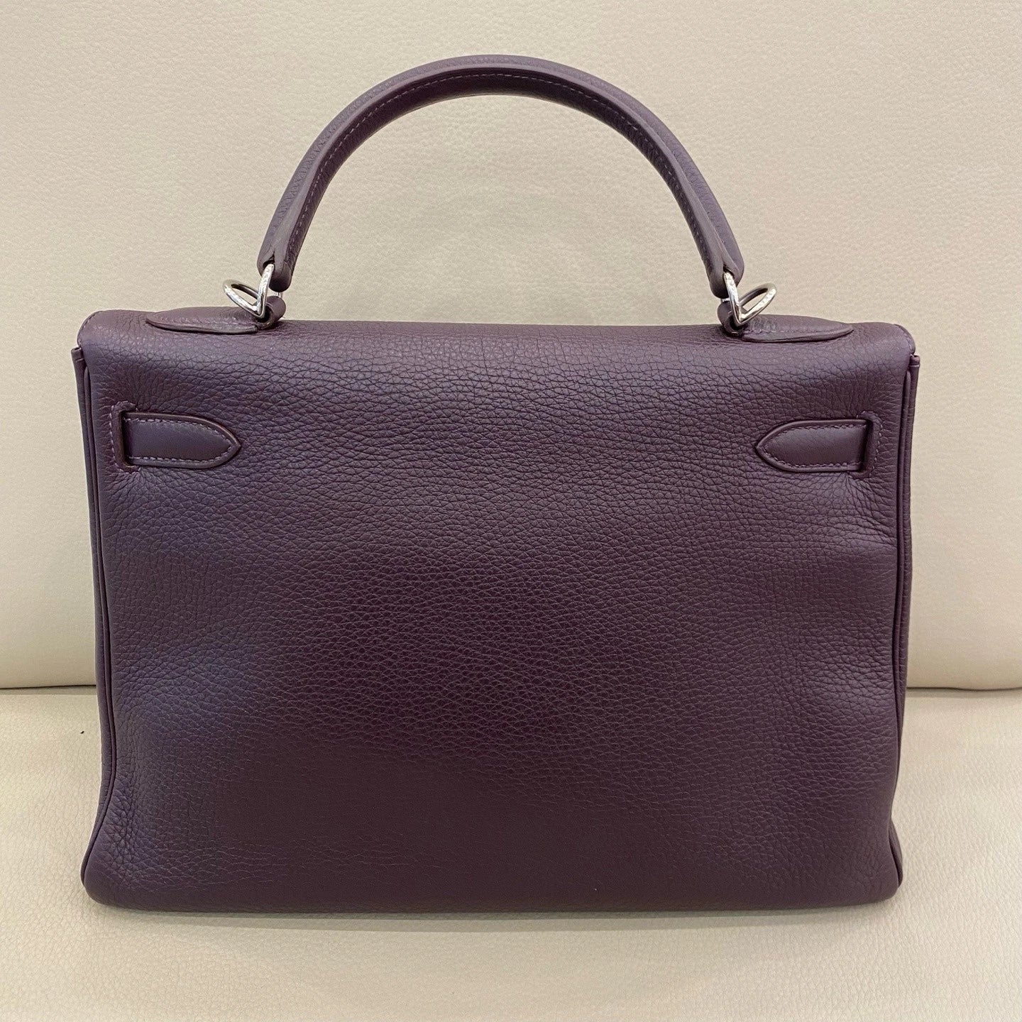 Hermes Kelly32 Purple Togo Leather Handbag For Women