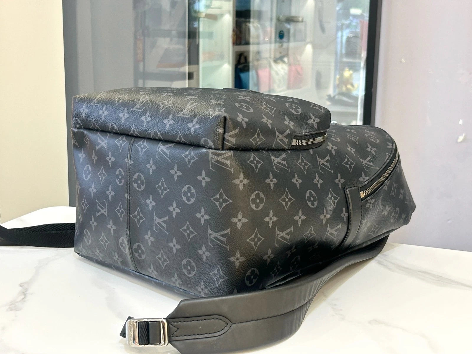 Louis Vuitton Black Canvas Discovery Backpack For Unisex