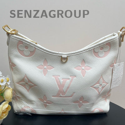 Louis Vuitton Carryall PM Monogram White Gold Shoulder Bag Women