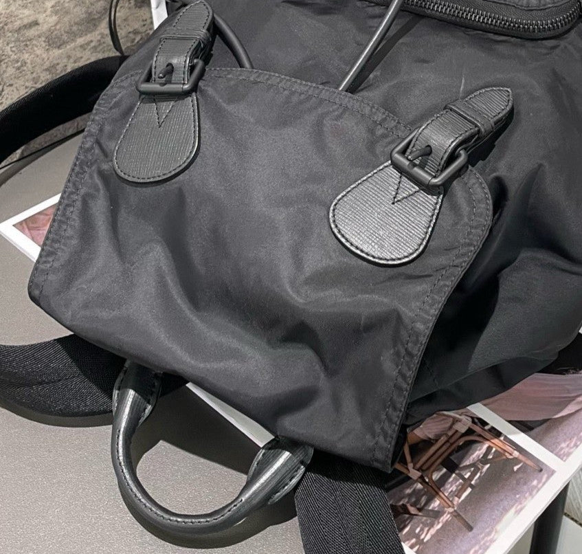 Burberry Nylon GM Backpack Black Unisex Adults Classic Fashion