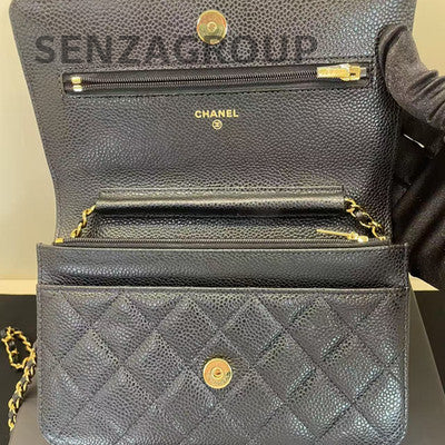 Chanel Classic Quilted Leather Chain Shoulder Crossbody Bag - Women's Fashion