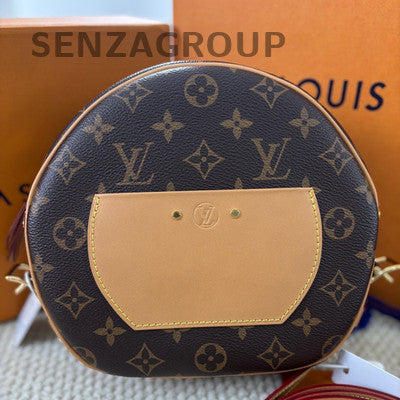 Louis Vuitton Monogram Soft Round Brown Gold Buckle Shoulder Crossbody Bag