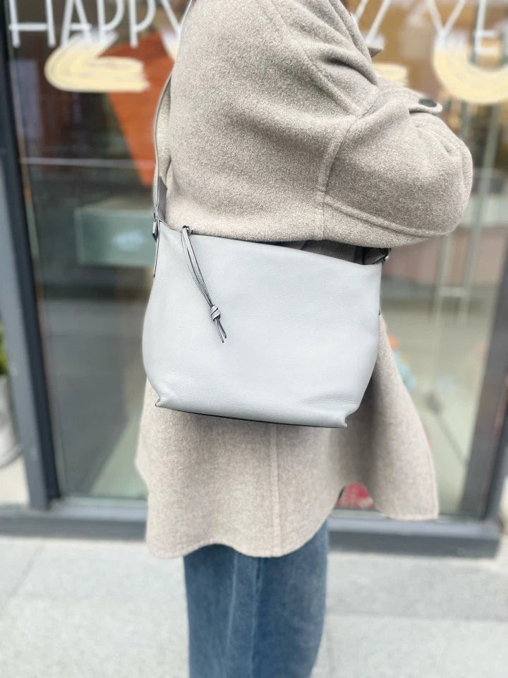 Loewe Cubi Hobo Gray Shoulder Bag For Women