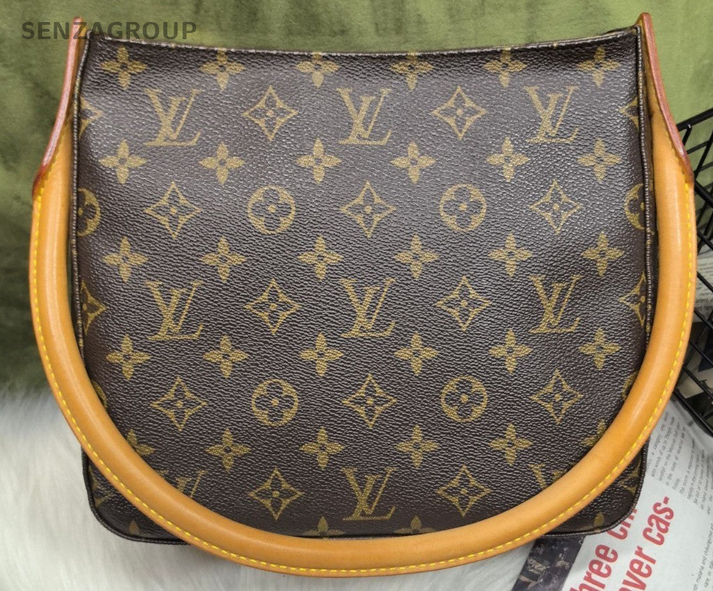 Louis Vuitton looping MM Monogram Shoulder Bag Brown Women
