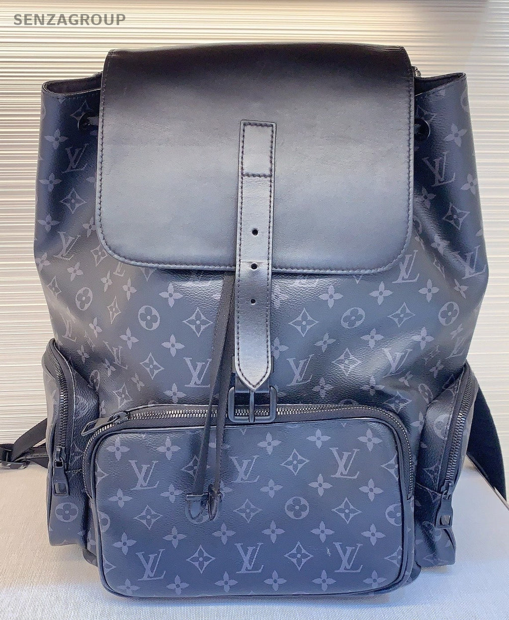 Louis Vuitton Monogram Backpack Black Hardware Unisex Adults Classic