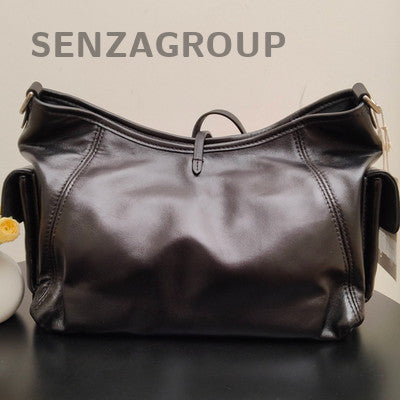 Louis Vuitton Black Silver Leather Carryall PM Shoulder Bag - Classic Women's